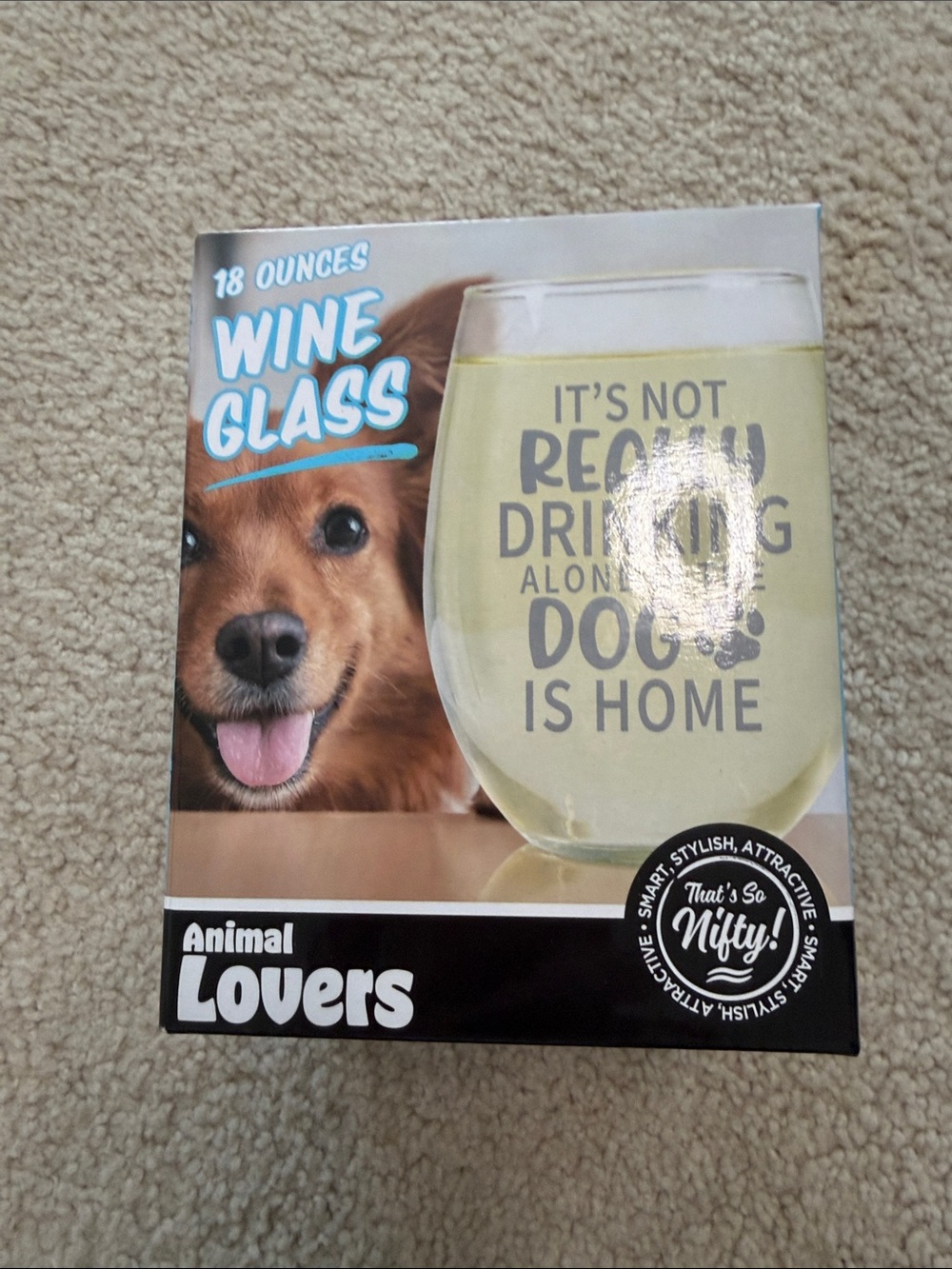 Animal Lovers 18oz Wine Glass -